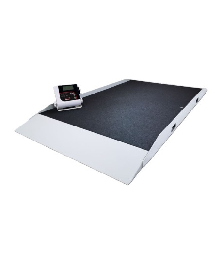 Rice Lake Weighing 350-10-8S Digital Stretcher Scale, 1000 lb x 0.2 lb, with USB