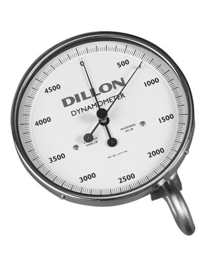 Dillon AP Dynamometer, 20,000 kg x 100 kg, 250 mm diameter dial