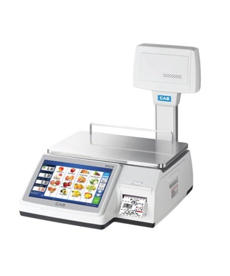 CAS CL-7200 Series LP7200P-60W Label Printing Scale, 30/60 lb x 0.01/0.02 lb, NTEP approved