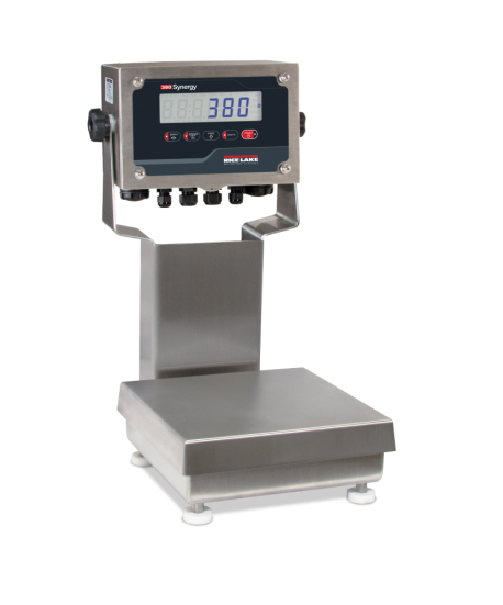 Rice Lake Weighing Ready-n-Weigh System CW-90XB Bench Scale with 380 indicator, 25 lb capacity, 12" x 12" platform, NTEP approved