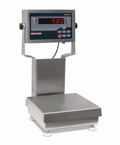 Rice Lake Weighing Ready-n-Weigh System CW-90B Bench Scale with 480 indicator, 50 lb capacity, 12" x 12" platform, NTEP approved