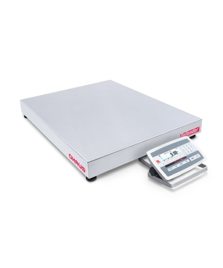 Ohaus D52XW125RQV5 Defender 5000 Low Profile Bench Scale with Stainless Steel Indicator, 250 lb x 0.05 lb, NTEP Certified