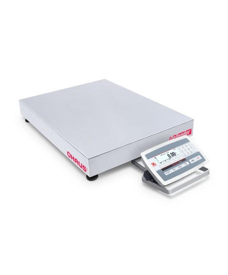 Ohaus D52XW125RTX5 Defender 5000 Low Profile Bench Scale with Stainless Steel Indicator, 250 lb x 0.05 lb, NTEP Certified