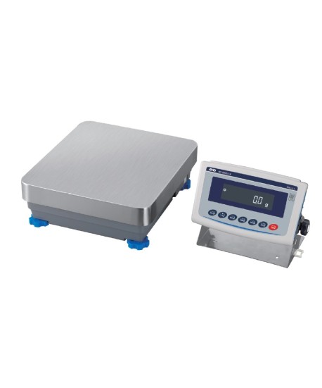 A&D Apollo GX-32001LDS High-Capacity Precision Balance, 6200 g x 0.1g / 32,000 g x 1 g, IP65 with internal calibration and detached display