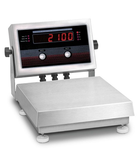Rice Lake Weighing IQ plus 2100 Series Bench Scale with attachment bracket, 10" x 10" platform, 25 lb x 0.005 lb, NTEP approved
