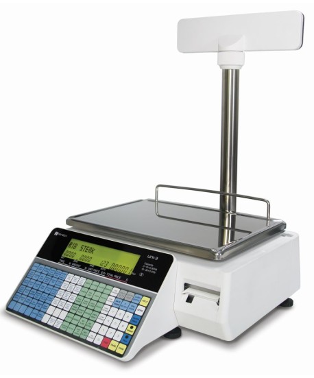 Ishida Uni-3L2 Dual Range Price Computing Scale with Pole and Printer, 30 lb x 0.01 lb, NTEP approved