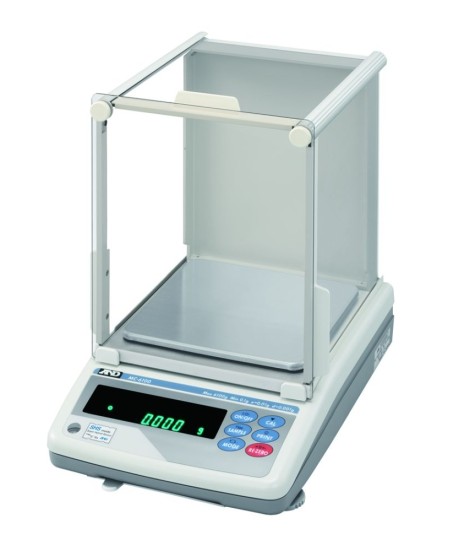 A&D MC-6100S Mass Comparator, 6100 g x 0.001 g, with auto-centering pan and glass breeze break