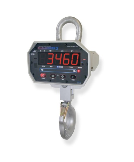 MSI-3460 Challenger 3 Digital Crane Scale with RF modem link, 2000 lb x 1 lb, NTEP approved (MSI PN 502887-0010)