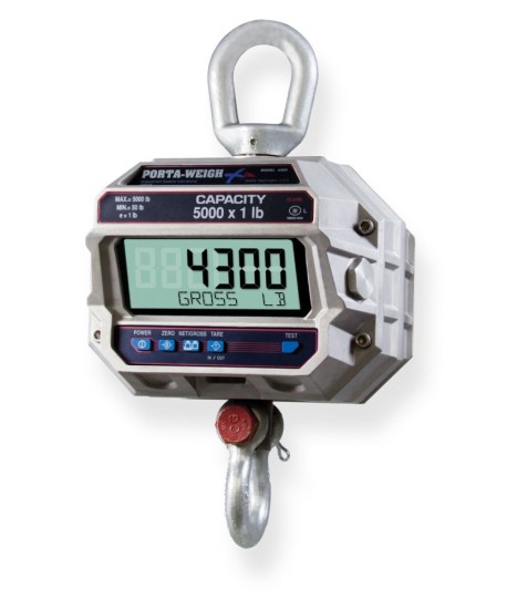 MSI-4300 Porta-Weigh Plus Digital Crane Scale, 5,000 lb x 1 lb, NTEP approved (MSI PN 502666-0015)