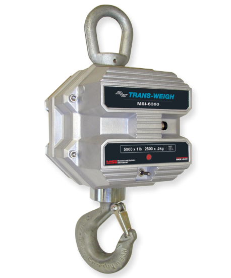 MSI-6360 Trans-Weigh Crane Scale, 2000 lb x 1 lb, RF modem, NTEP approved (PN 215830)