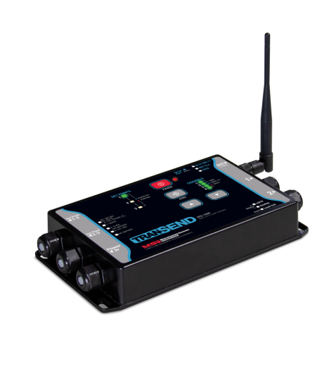 TranSend MSI-7000 Wireless Load Cell Interface System, four-channel transmitter, no relays, RF 802.15.4, 2.4 GHz, 5-6 VDC power input (RLW-PN 159207)