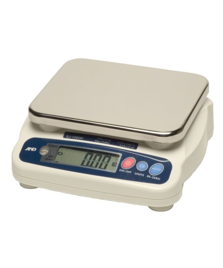 A&D SJ Series SJ-30KHS General Purpose Low Profile Digital Scale, 30 kg x 0.02 kg, NSF listed, NTEP Approved
