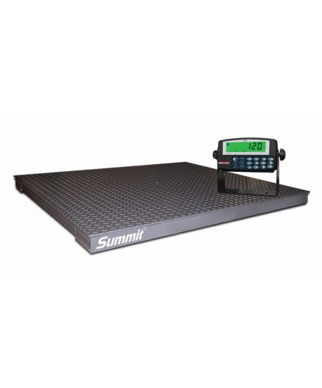 Rice Lake Weighing Summit 3000 Floor Scale Package with 120 Plus Indicator, 10,000 lb x 2 lb, 115 VAC, NTEP approved