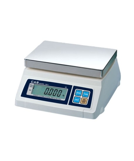 CAS SW-1 Series SW-5 Portion Control Scale, 5 lb x 0.002 lb, NTEP approved