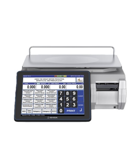 Ishida Uni-10 Bench Dual Range PC-based, Price Computing Scale with Printer and Color Touchscreen, 30 lb x 0.01 lb, NTEP approved