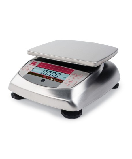 Ohaus V31XW6 Valor 3000 Compact Bench Scale, 6 kg x 2 g, NTEP Certified
