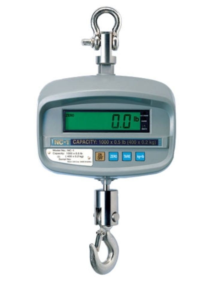 CAS Nc1-500, Crane Scale, 500 lb x 0.2 lb, NTEP