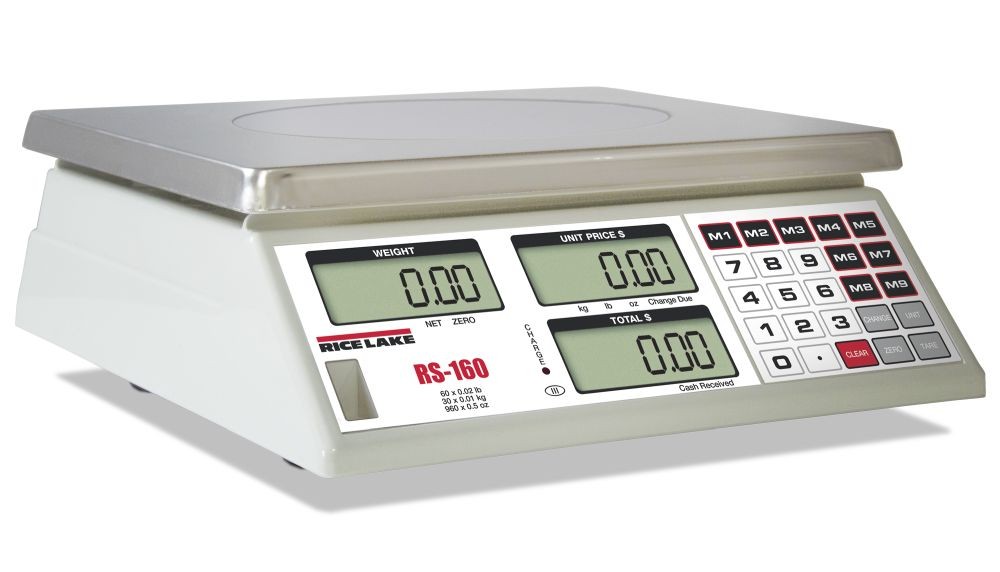Rice Lake RS-160 Battery Operated Price Computing Scale - 167942