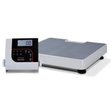 Rice Lake Weighing 150-10-7 Floor Level Digital Physician Scale, 550 lb x 0.2 lb / 250 kg x 0.1 kg, with USB
