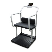 Rice Lake Weighing 250-10-4 Bariatric Handrail Scale with Chair Seat, 1000 lb x 0.2 lb, with USB