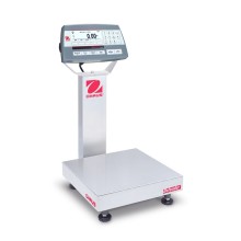 Ohaus D52P12RQR1 Defender 5000 Column Mount Bench Scale with ABS Indicator, 25 lb x 0.005 lb, NTEP Certified