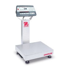 Ohaus D52P12RTR1 Defender 5000 Column Mount Bench Scale with ABS Indicator, 25 lb x 0.005 lb, NTEP Certified