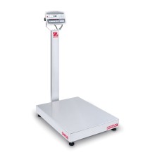 Ohaus D52XW125RTV3 Defender 5000 Column Mount Bench Scale with Stainless Steel Indicator, 250 lb x 0.05 lb, NTEP Certified