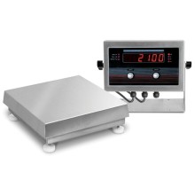 Rice Lake Weighing IQ plus 2100 Series Bench Scale with tilt stand, 10" x 10" platform, 5 lb x 0.001 lb, NTEP approved