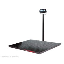 Rice Lake Weighing RoughDeck Rough-n-Ready Floor Scale System with 381 Synergy, with AA battery and 12V power adapter, 5000 lb, NTEP approved