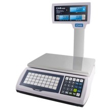 CAS S-2000 Jr. S2000JR-60LP Price Computing Scale, 30/60 lb x 0.01/0.02 lb, with pole display, NTEP approved