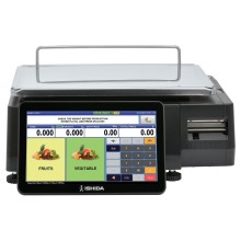 Ishida Uni-8 Bench Dual Range Price Computing Scale with Printer and Color Touchscreen, 30 lb x 0.01 lb, NTEP approved