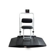 Rice Lake Weighing 350-10-4 Dual Ramp Wheelchair Scale with Chair, 1000 lb x 0.2 lb, with USB