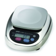 A&D HL-WP Series HL-1000WP Washdown Compact Scale, 1000 g x 0.5 g, NSF Listed