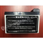 Battery assembly, 12 volt rechargeable, for MSI-4260, MSI-4300, MSI-9300/HT, MSI-6260CS (RLW-PN 150367 / MSI-PN D00559-0004)