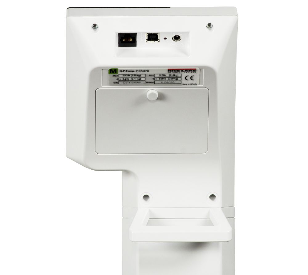 Rice Lake Weighing 150-10-5BLE Digital Physician Scale, 550 lb x 0.2 lb / 250 kg x 0.1 kg, with Bluetooth BLE 4.0