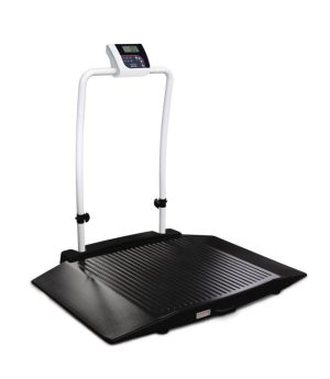 Rice Lake Weighing 350-10-3BLE Dual Ramp Wheelchair Scale, 1000 lb x 0.2 lb, with Bluetooth BLE 4.0