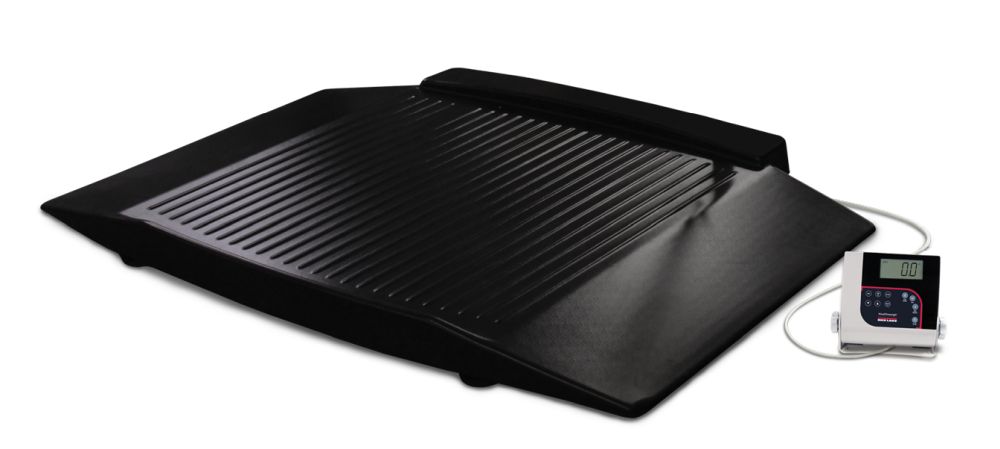 Rice Lake Weighing 350-10-8BLE Dual Ramp Wheelchair Platform Scale, 1000 lb x 0.2 lb, with Bluetooth BLE 4.0