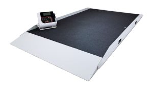 Rice Lake Weighing 350-10-8S Digital Stretcher Scale, 1000 lb x 0.2 lb, with USB