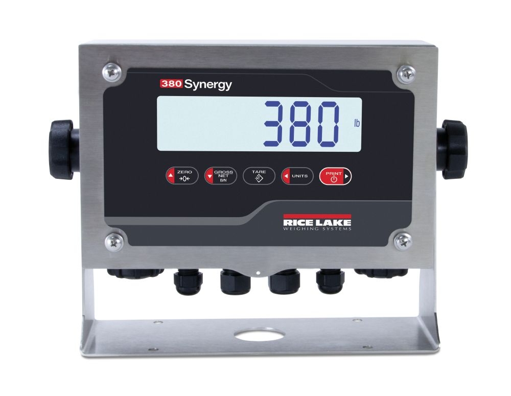 Rice Lake Weighing Ready-n-Weigh System CW-90XB Bench Scale with 380 indicator, 25 lb capacity, 10" x 10" platform, NTEP approved