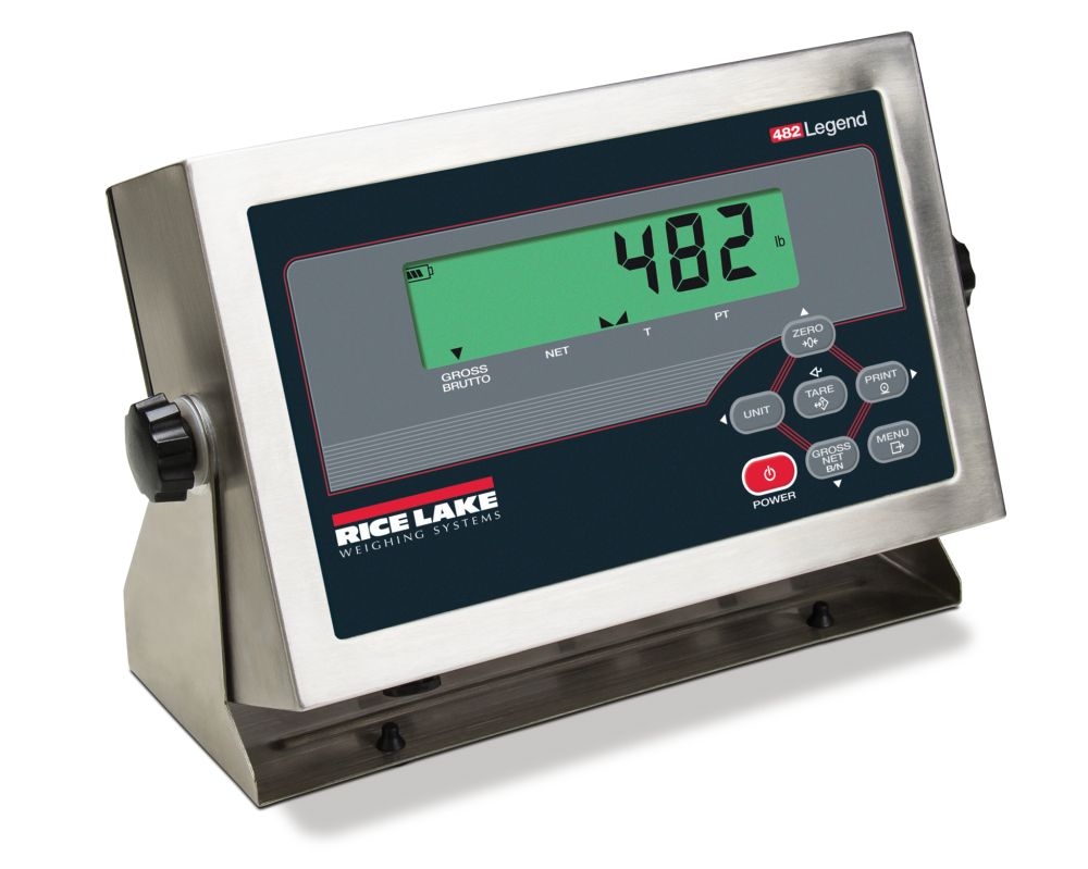 Rice Lake Weighing Ready-n-Weigh System CW-90B Bench Scale with 482 indicator, 25 lb capacity, 12" x 12" platform, NTEP approved