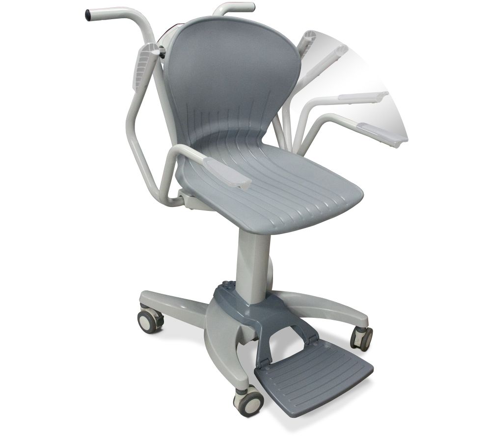 Rice Lake Weighing 550-10-1 Digital Chair Scale, 660 lb x 0.2 lb, with USB