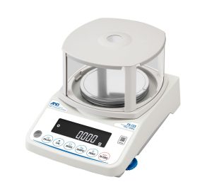 A&D Fortis Series FX-123 Precision Balance, 122 g x 0.001 g, with plastic 3.5" breeze break