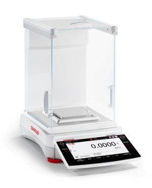 Ohaus EXR124 Explorer Analytical Balance, 120 g x 0.1 mg, with Draftshield
