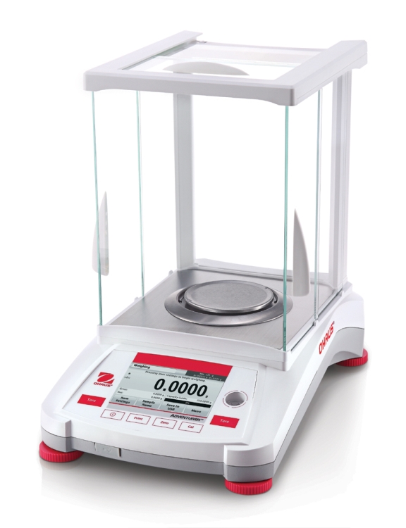 Ohaus AX224 Adventurer Analytical Balance, 220 g x 0.1 mg, AutoCal