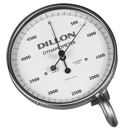 Dillon AP Dynamometer, 50,000 lb x 200 lb, 10" diameter dial