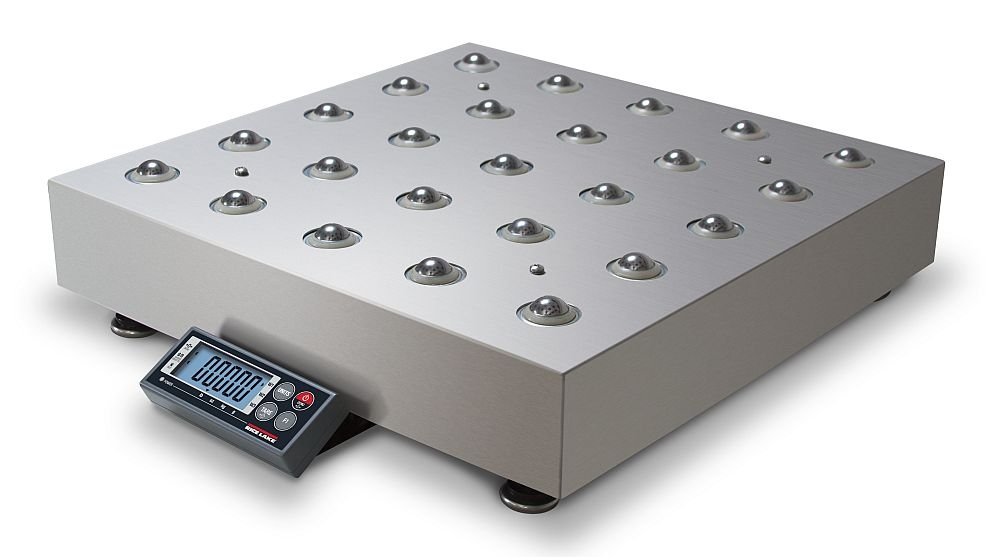 Rice Lake Weighing BenchPro BP-SB Series BP 1216-75S Shipping Bench Scale, 150 lb x 0.05 lb, 12" x 16" stainless steel ball top shroud, NTEP approved
