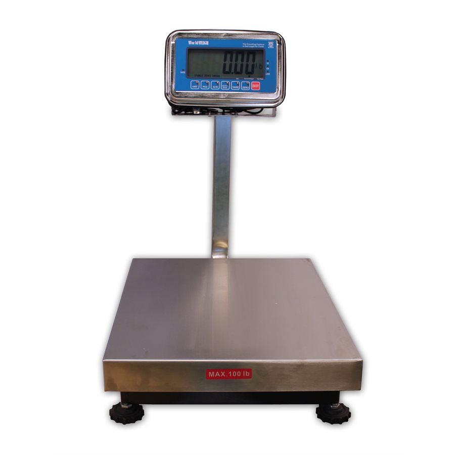 B-Tek C300 Series Bench Scale, 50 lb x .01 lb, 12.6" x 14.2" platform, NTEP approved