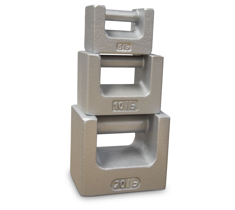 Rice Lake Weighing 1 lb ASTM Class 7 Grip Handle Weight with Accredited Certificate