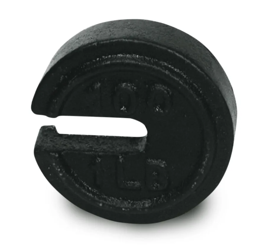 Howe 500 lb x 5 5/99 lb ASTM Class 7 Round Slotted Counterpoise Weight (Howe PN 42111567)