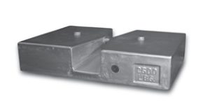 Rice Lake Weighing 2500 lb ASTM Class 6 Heavy Nesting Slab Weight with Accredited Certificate